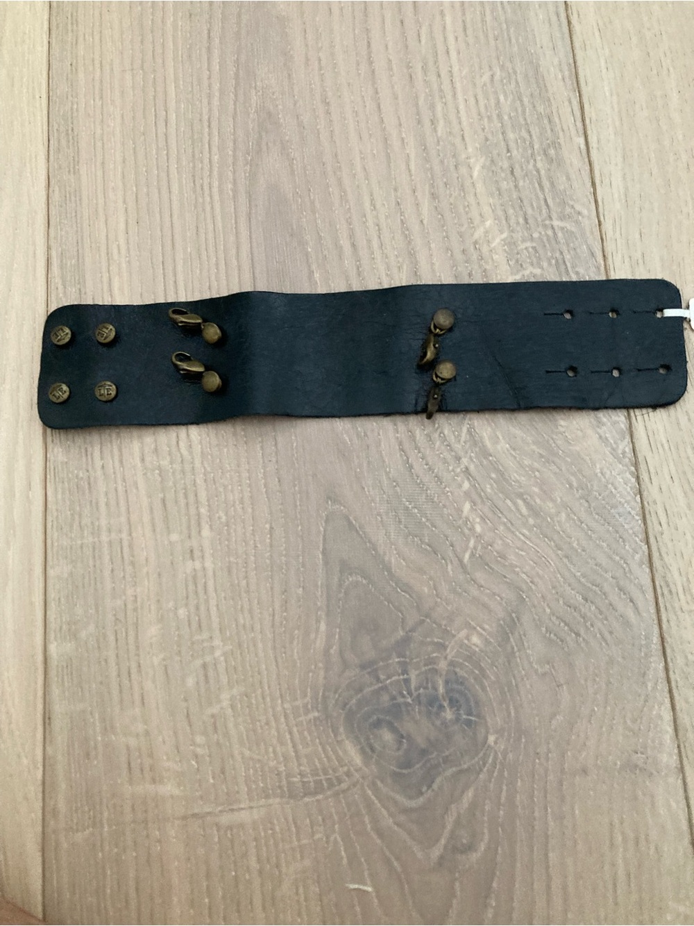 Lenny & Eva leather black cuff bracelet